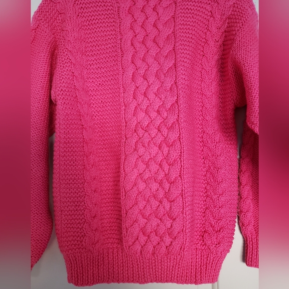 Mistral 100% wool sweater in pink size S - Picture 10 of 15